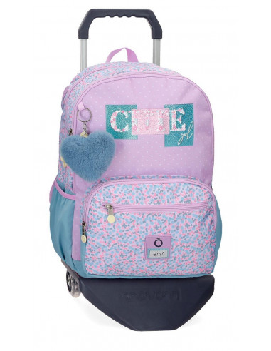 MOCHILA ADAP.44CM.C/CARRO ENSO CUTE GIRL